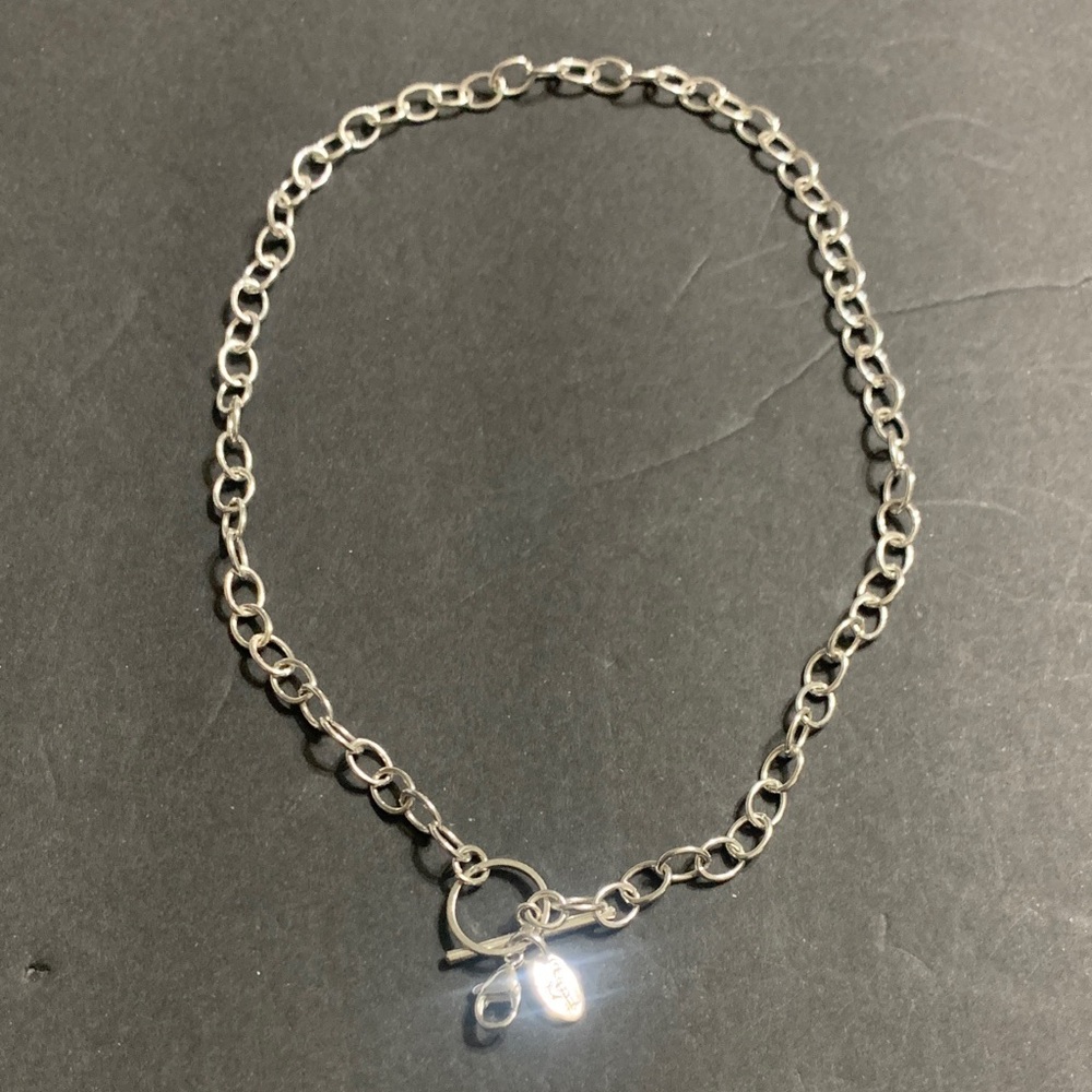 Origami Owl Silver 16 inch necklace w/ toggle and hook
